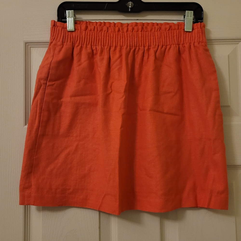 J. Crew Orange Mini Skirt
